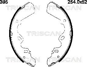 Triscan 8100 60395 - Комплект гальм, барабанний механізм avtolavka.club