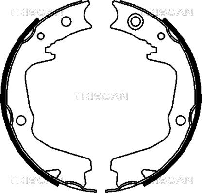 Triscan 8100 68002 - Комплект гальм, барабанний механізм avtolavka.club