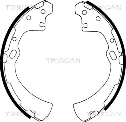 Triscan 8100 14510 - Комплект гальм, барабанний механізм avtolavka.club