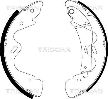 Triscan 8100 14005 - Комплект гальм, барабанний механізм avtolavka.club