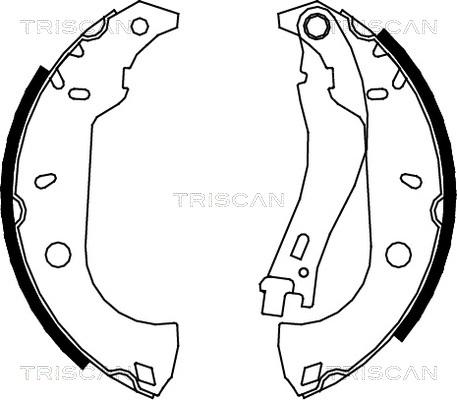 Triscan 8100 15483 - Комплект гальм, барабанний механізм avtolavka.club