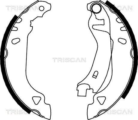 Triscan 8100 15482 - Комплект гальм, барабанний механізм avtolavka.club