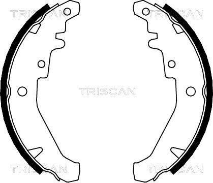 Triscan 8100 15026 - Комплект гальм, барабанний механізм avtolavka.club