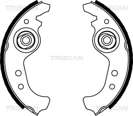 Triscan 8100 15383 - Комплект гальм, барабанний механізм avtolavka.club