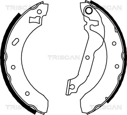 Triscan 8100 16537 - Комплект гальм, барабанний механізм avtolavka.club
