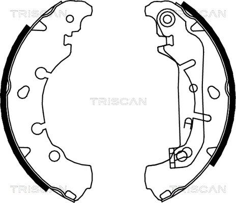 Triscan 8100 16006 - Комплект гальм, барабанний механізм avtolavka.club