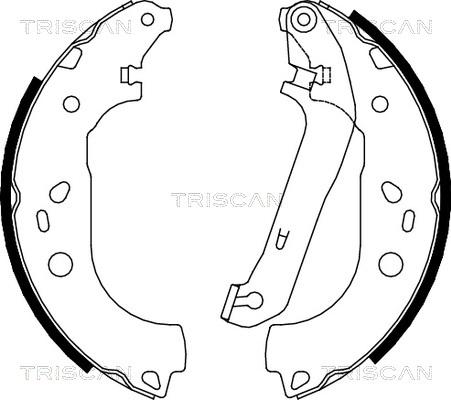 Triscan 8100 16011 - Комплект гальм, барабанний механізм avtolavka.club