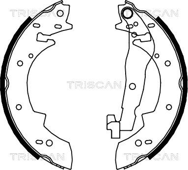 Triscan 8100 10447 - Комплект гальм, барабанний механізм avtolavka.club