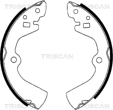 Triscan 8100 10464 - Комплект гальм, барабанний механізм avtolavka.club