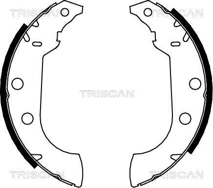 Triscan 8100 10489 - Комплект гальм, барабанний механізм avtolavka.club