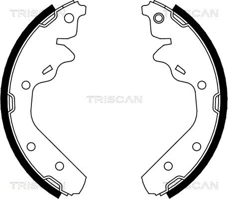 Triscan 8100 10592 - Комплект гальм, барабанний механізм avtolavka.club