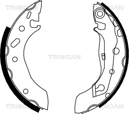 Triscan 8100 10586 - Комплект гальм, барабанний механізм avtolavka.club