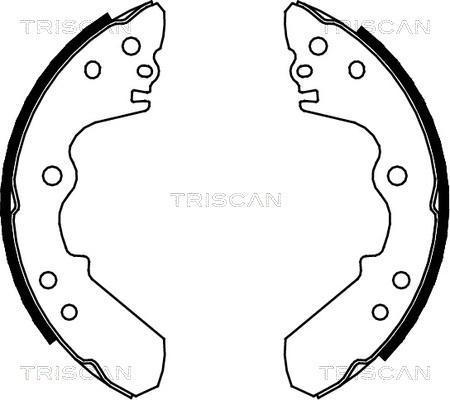 Triscan 8100 10528 - Комплект гальм, барабанний механізм avtolavka.club