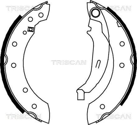 Triscan 8100 10572 - Комплект гальм, барабанний механізм avtolavka.club