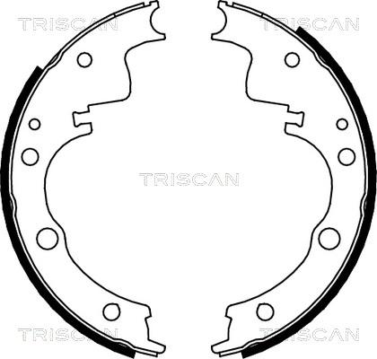 Triscan 8100 10014 - Комплект гальм, барабанний механізм avtolavka.club