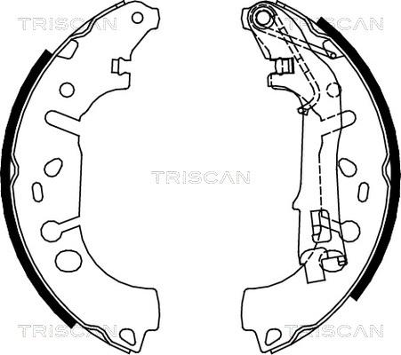 Triscan 8100 10012 - Комплект гальм, барабанний механізм avtolavka.club