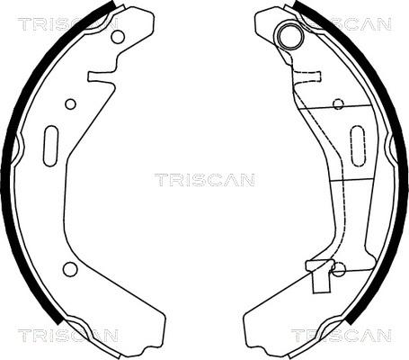 Triscan 8100 10024 - Комплект гальм, барабанний механізм avtolavka.club