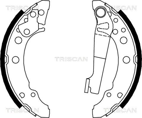 Triscan 8100 10340 - Комплект гальм, барабанний механізм avtolavka.club