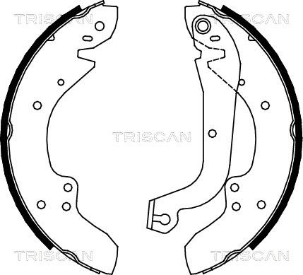 Triscan 8100 10374 - Комплект гальм, барабанний механізм avtolavka.club