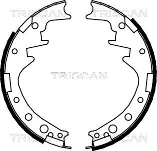 Triscan 8100 10378 - Комплект гальм, барабанний механізм avtolavka.club