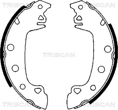 Triscan 8100 10230 - Комплект гальм, барабанний механізм avtolavka.club