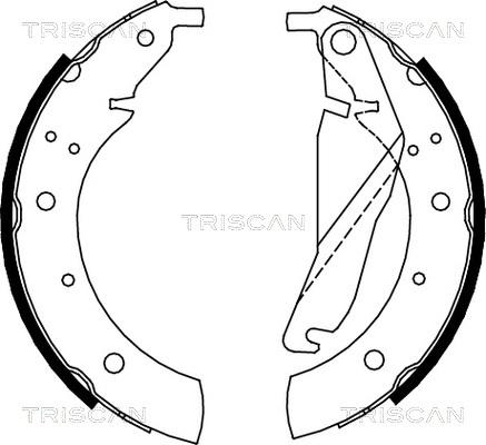 Triscan 8100 11432 - Комплект гальм, барабанний механізм avtolavka.club