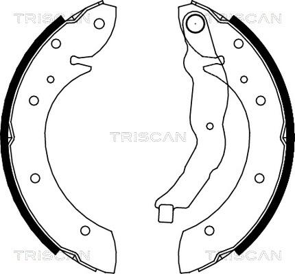 Triscan 8100 11544 - Комплект гальм, барабанний механізм avtolavka.club