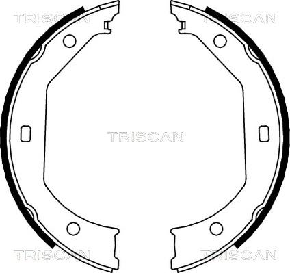 Triscan 8100 11638 - Комплект гальм, барабанний механізм avtolavka.club