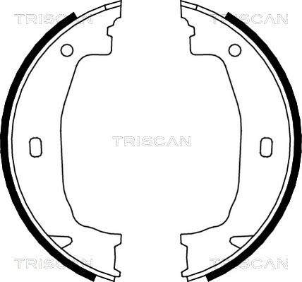 Triscan 8100 11011 - Комплект гальм, барабанний механізм avtolavka.club