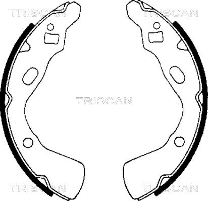 Triscan 8100 18507 - Комплект гальм, барабанний механізм avtolavka.club