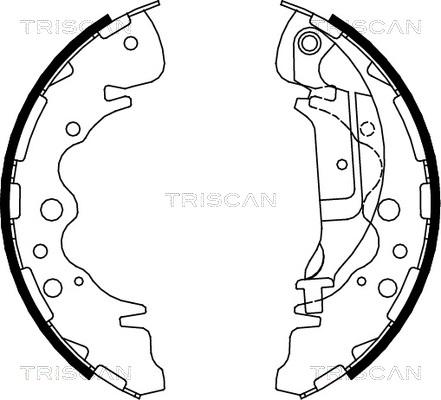 Triscan 8100 18003 - Комплект гальм, барабанний механізм avtolavka.club