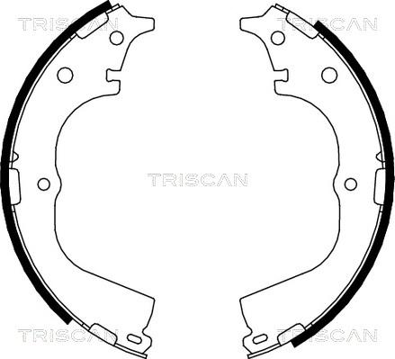 Triscan 8100 13557 - Комплект гальм, барабанний механізм avtolavka.club