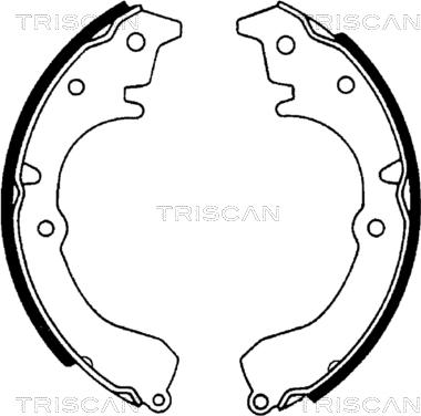 Triscan 8100 13502 - Комплект гальм, барабанний механізм avtolavka.club