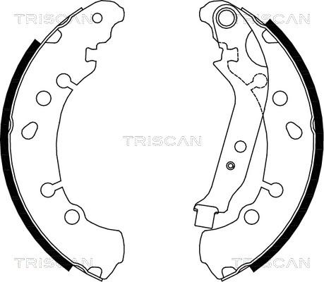 Triscan 8100 13048 - Комплект гальм, барабанний механізм avtolavka.club