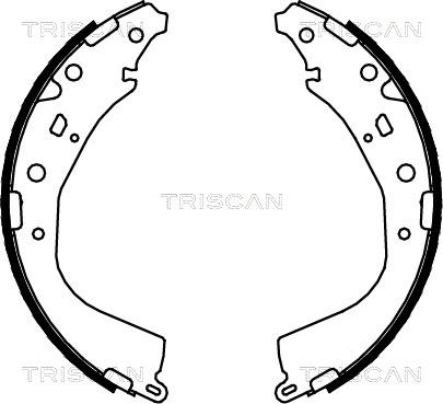 Triscan 8100 13053 - Комплект гальм, барабанний механізм avtolavka.club