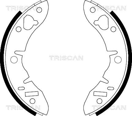 Triscan 8100 17033 - Комплект гальм, барабанний механізм avtolavka.club