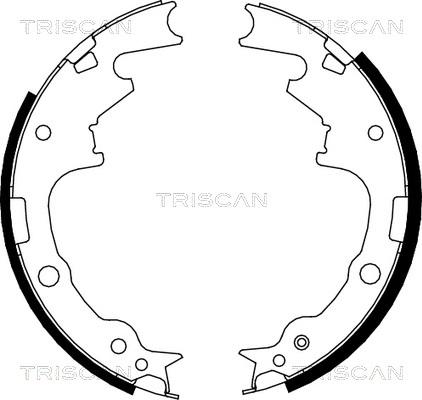 Triscan 8100 80004 - Комплект гальм, барабанний механізм avtolavka.club