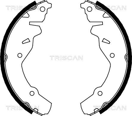 Triscan 8100 80002 - Комплект гальм, барабанний механізм avtolavka.club