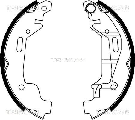 Triscan 8100 24001 - Комплект гальм, барабанний механізм avtolavka.club