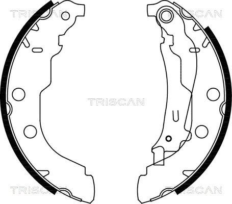 Triscan 8100 28582 - Комплект гальм, барабанний механізм avtolavka.club