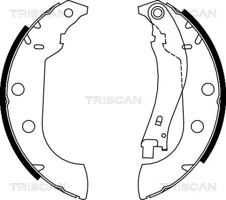 Triscan 8100 28642 - Комплект гальм, барабанний механізм avtolavka.club