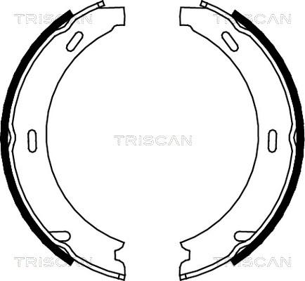 Triscan 8100 23412 - Комплект гальм, барабанний механізм avtolavka.club