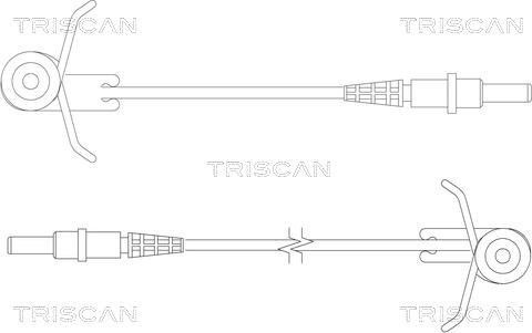 Triscan 8115 10004 - Сигналізатор, знос гальмівних колодок avtolavka.club