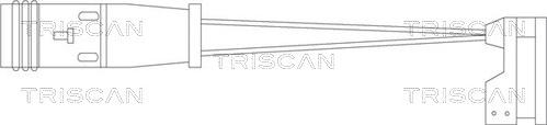 Triscan 8115 10010 - Сигналізатор, знос гальмівних колодок avtolavka.club
