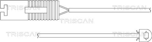 Triscan 8115 11014 - Сигналізатор, знос гальмівних колодок avtolavka.club