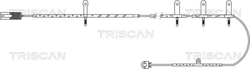 Triscan 8115 17004 - Сигналізатор, знос гальмівних колодок avtolavka.club