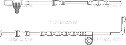 Triscan 8115 17007 - Сигналізатор, знос гальмівних колодок avtolavka.club