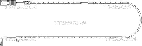 Triscan 8115 17010 - Сигналізатор, знос гальмівних колодок avtolavka.club