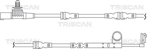 Triscan 8115 17011 - Сигналізатор, знос гальмівних колодок avtolavka.club