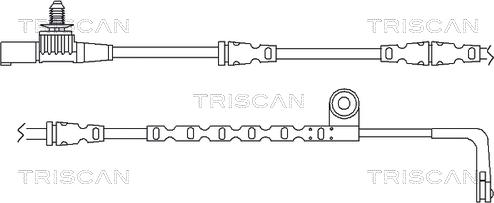 Triscan 8115 17012 - Сигналізатор, знос гальмівних колодок avtolavka.club